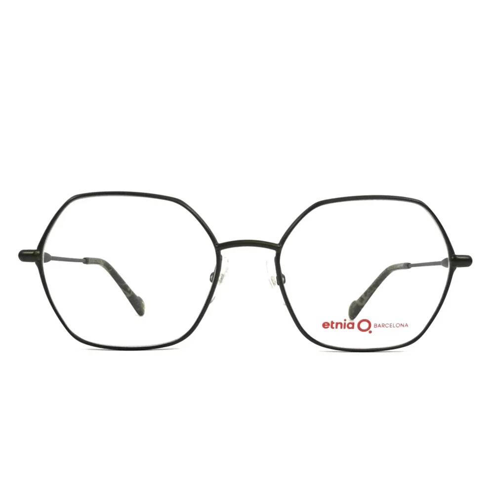 Etnia Barcelona Eyeglasses Frames EXEDRA GP Matte Dark Green Geometric 53-18-140